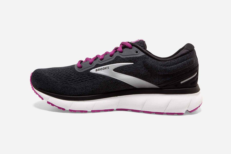 Brooks Israel Trace Road Running Shoes Womens - Black/Purple - DTC-781695